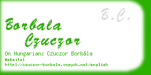 borbala czuczor business card