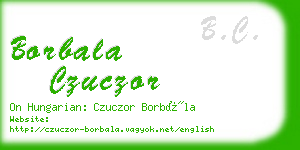 borbala czuczor business card